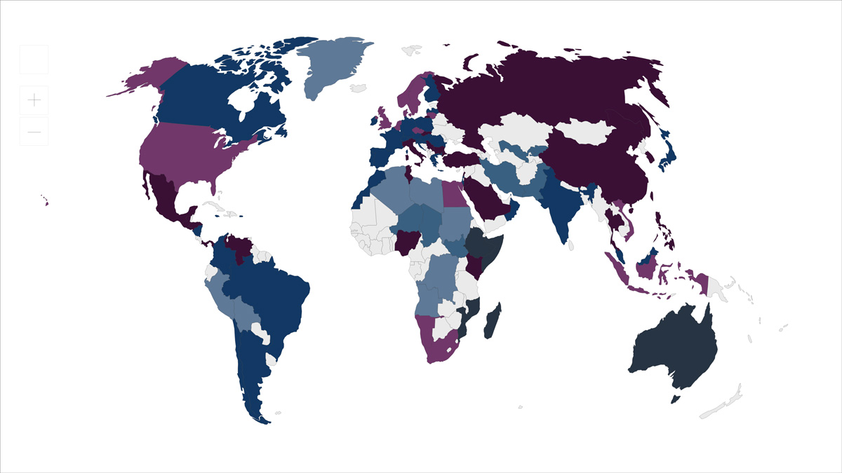 Image of an antimicrobial resistance heatmap